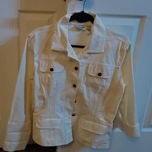 Chico's white jean jacket